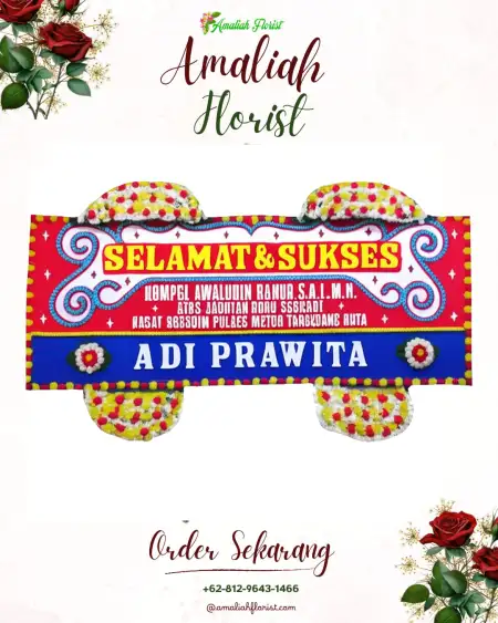 Papan Bunga Ucapan Selamat Tlobong
